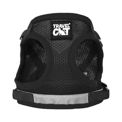 Reflective strips on The Fat Cat harness boost visibility in low light conditions