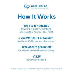 The Green Pet Shop Cool Pet Pad inside a crate offers a cool, cozy retreat