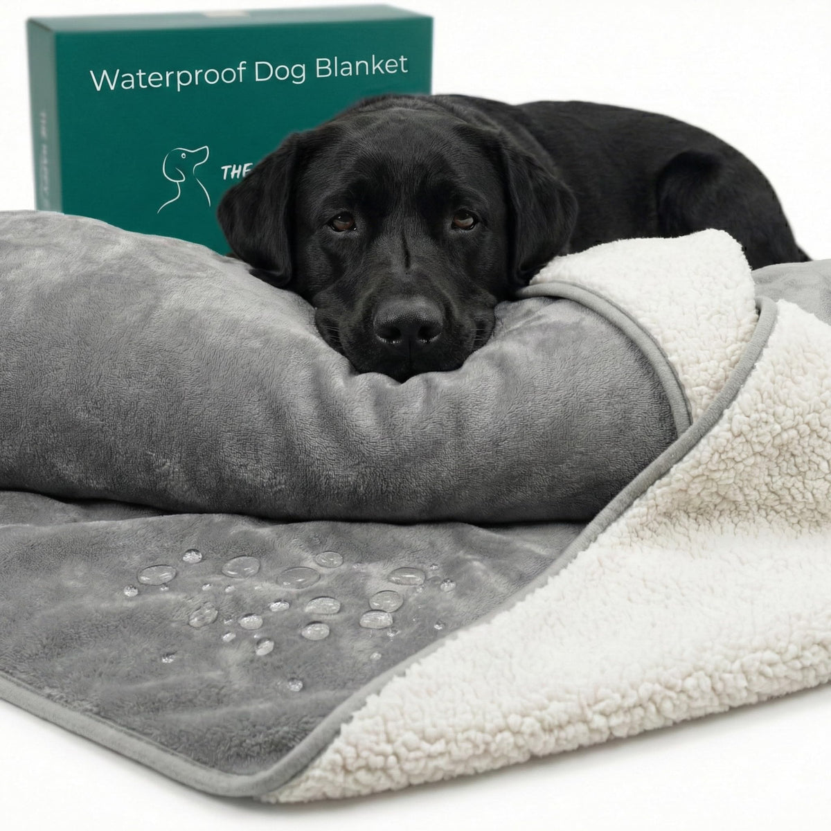 The Happy Dog Company manta impermeable extra grande protege el sofá.
