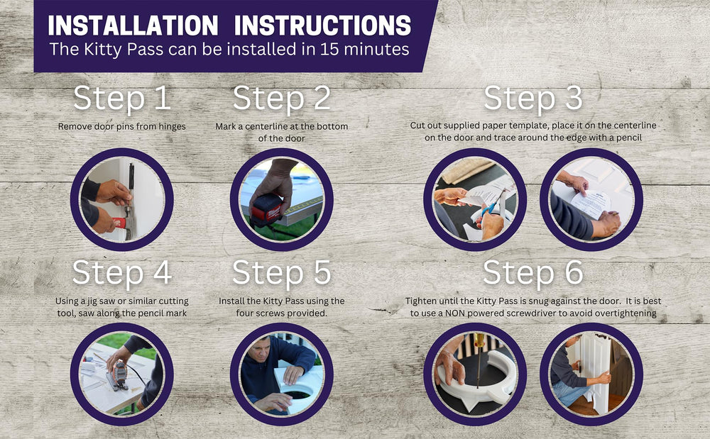 The Kitty Pass features a paintable front panel to match your interior styling.