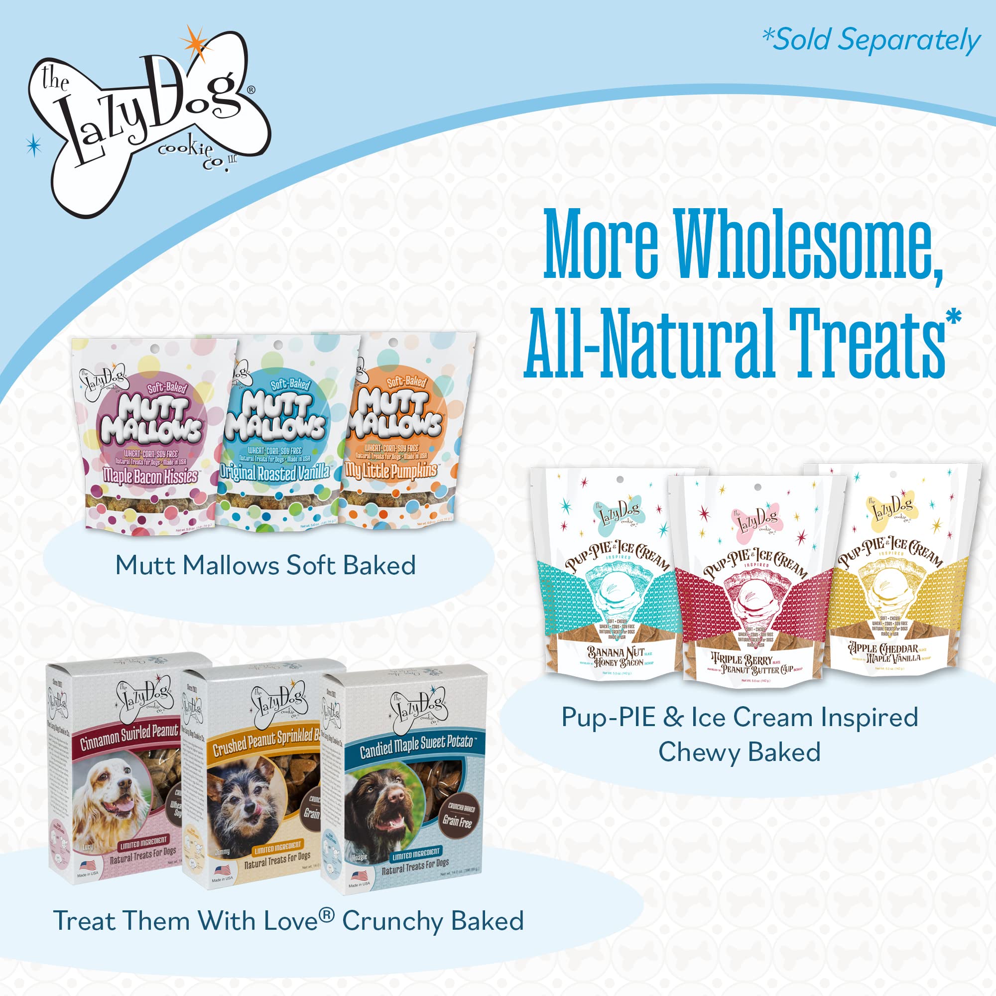 The Lazy Dog Cookie Co. Pup-Pie packaging serves as a cute gift.