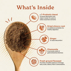 The Missing Link chicory root powder image highlights prebiotic fiber for healthy digestion.