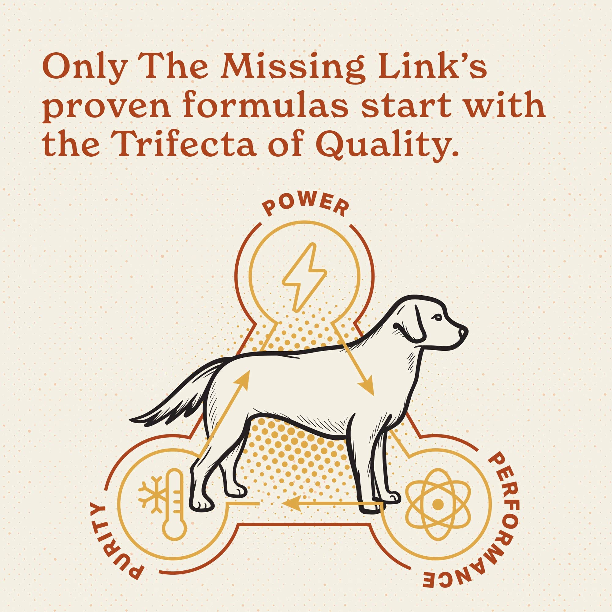 The Missing Link USA-made badge image signals quality ingredients for daily pet care.