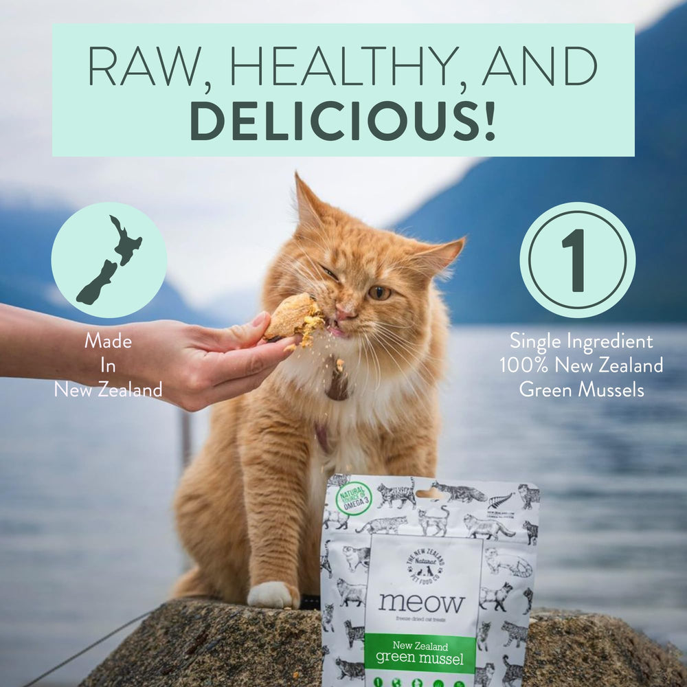 The New Zealand Natural Pet Food Co Meow Freeze Dried, sin preservantes artificiales.