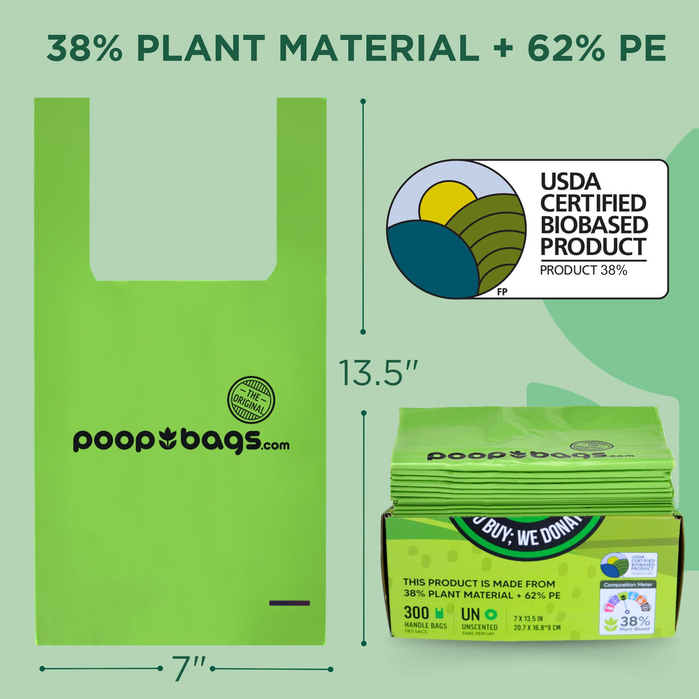 The Original Poop Bags leak-proof design keeps hands clean during cleanup.