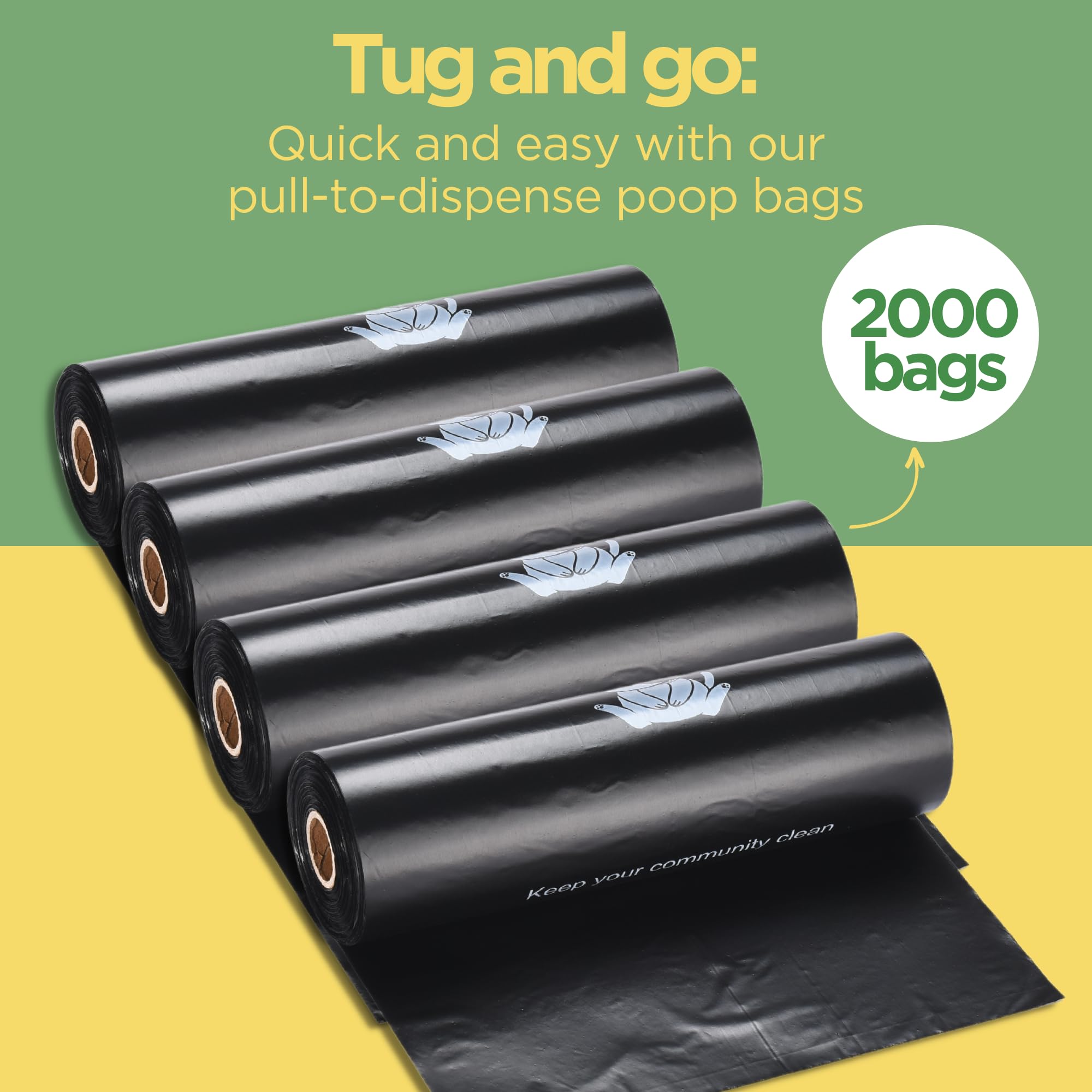 The Original Poop Bags tear-resistant waste bags for daily walks and kennels