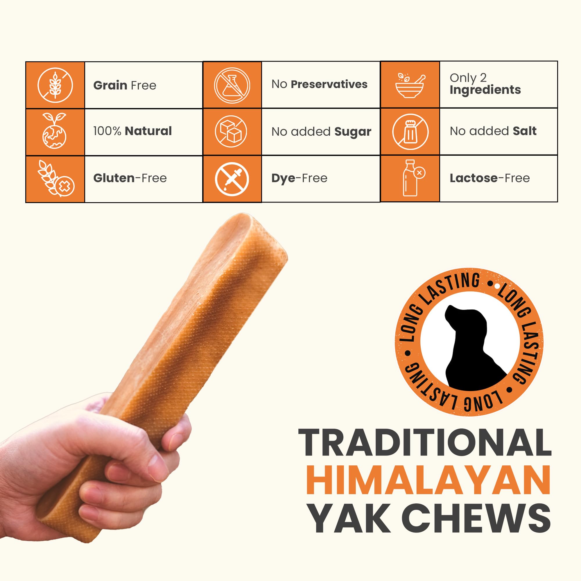 The Safe Dog Chew Company XLarge cheese chews pack3 bag-open shows no-chunk safety chew