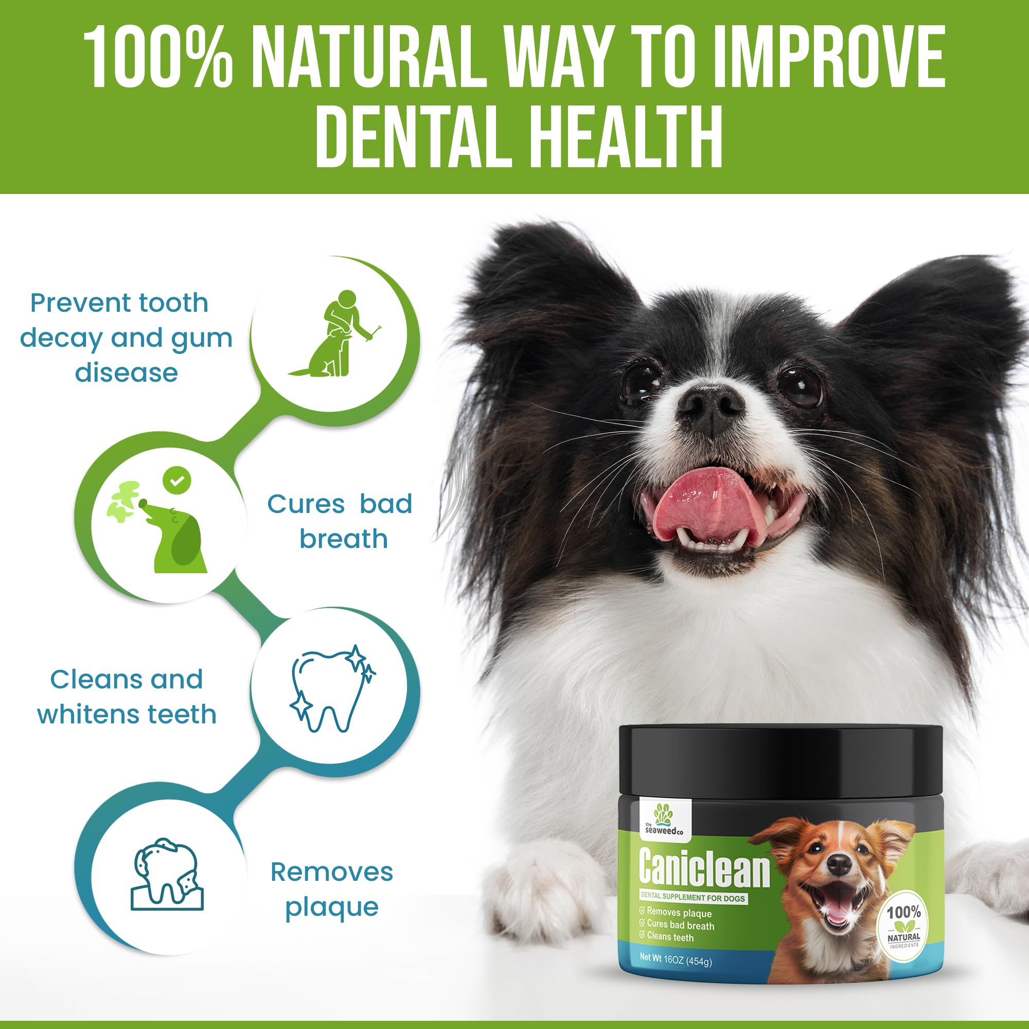 The Seaweed Co Caniclean packaging emphasizes sustainable care.