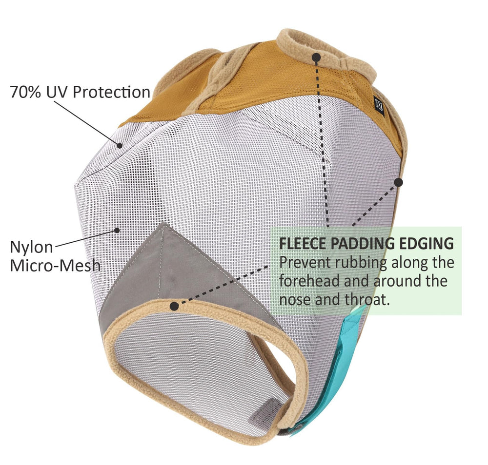 Sunny Zebra mask shows tear-resistant micro-mesh for durability
