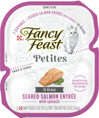 The Drayce Place Fancy Feast seared salmon in gravy twin-pack tray for easy serving and satisfying meals.