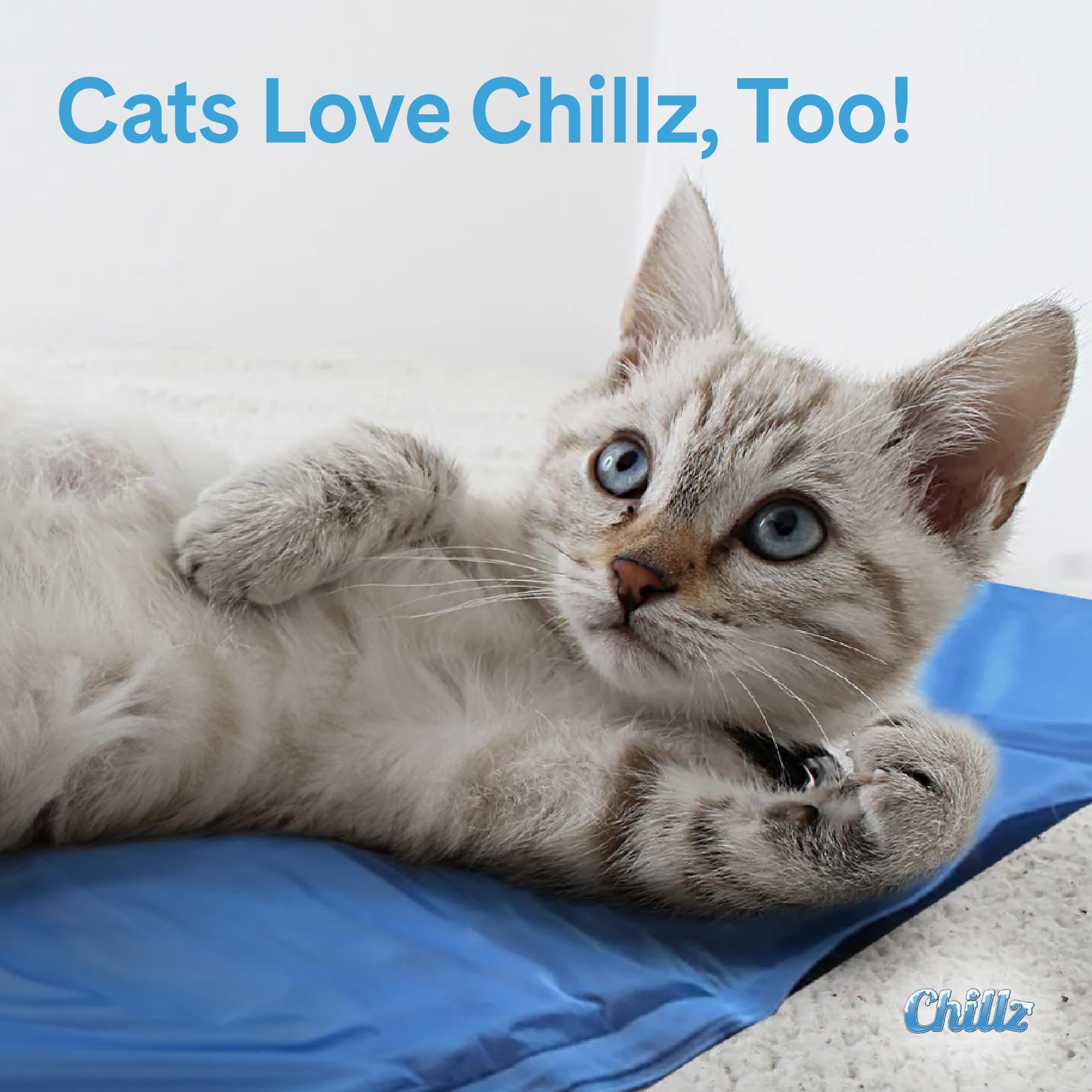The Green Pet Shop Chillz gel mat easy-clean surface resists mold and stains.