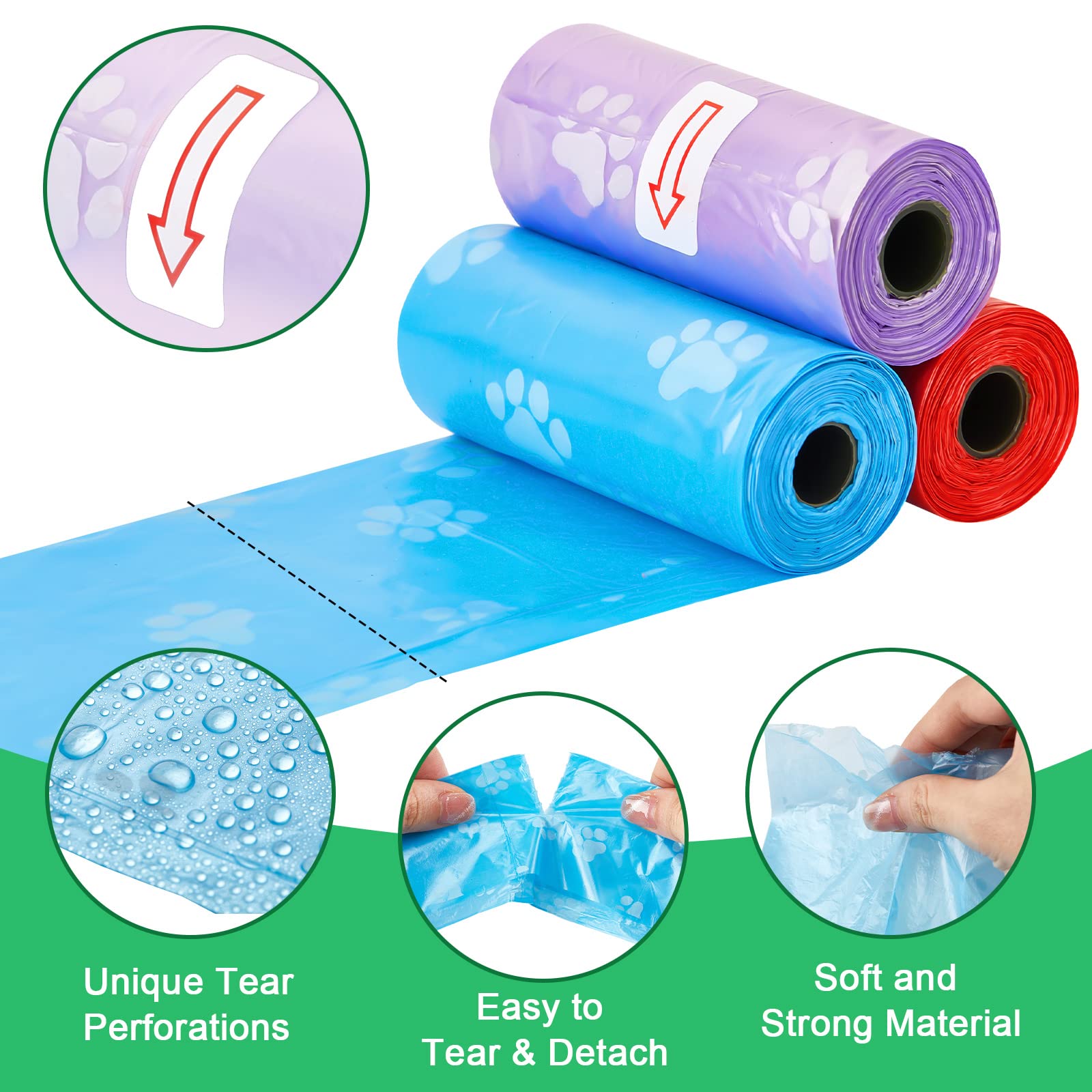 Thenshop 22x30 cm bags offering ample space for pet waste.