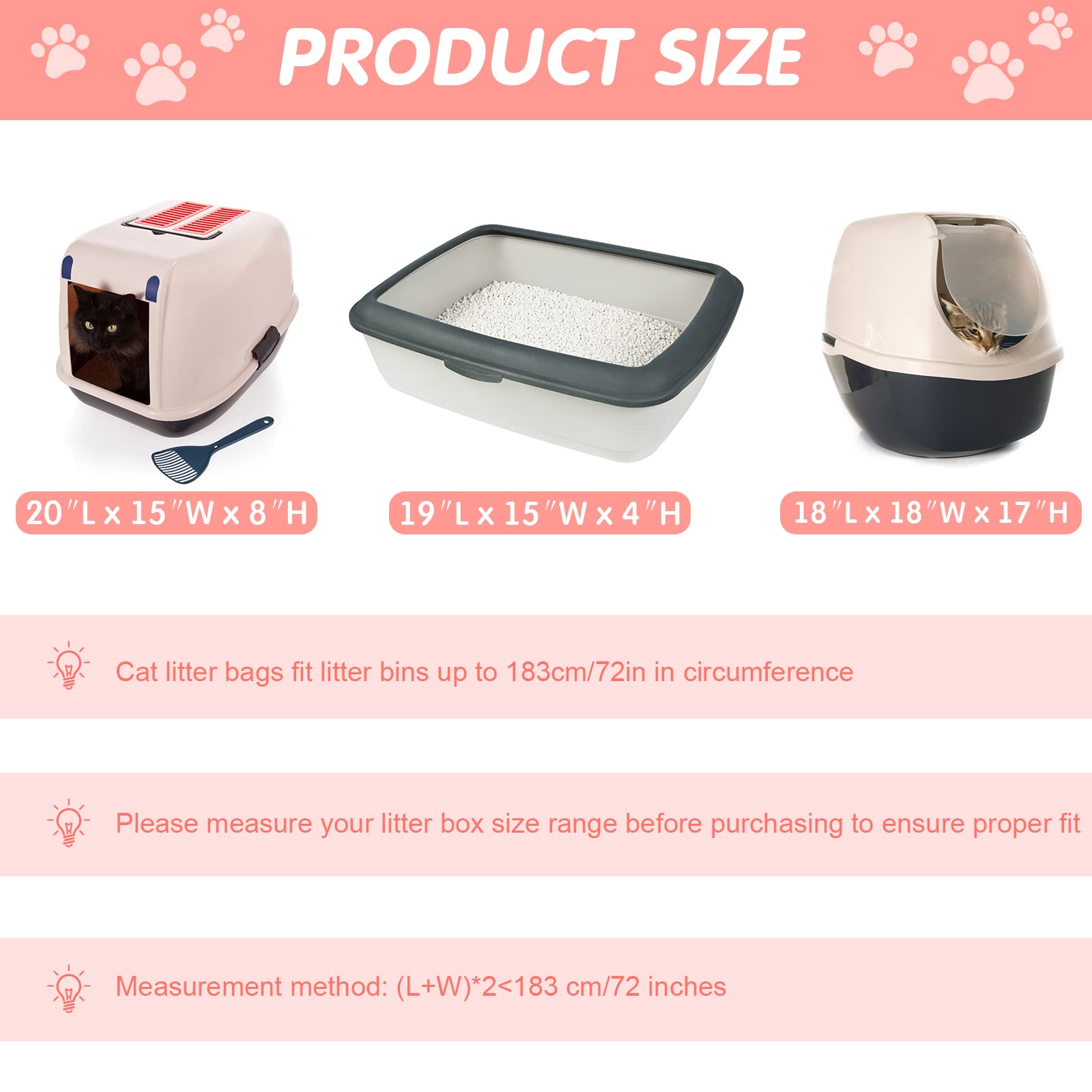 Thenshop jumbo cat pan liners 36x18 in use, tied securely to prevent spills.