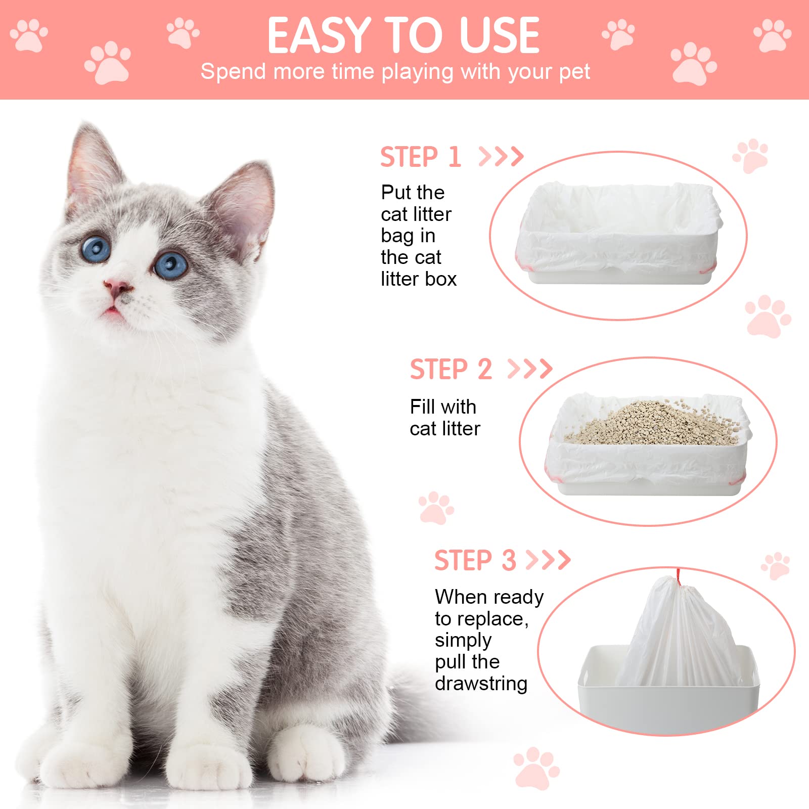Thenshop jumbo cat pan liners 36x18 odor-relief design for cleaner litter areas.