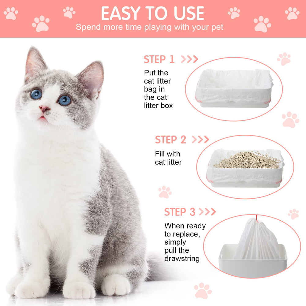 Thenshop jumbo cat pan liners 36x18 odor-relief design for cleaner litter areas.