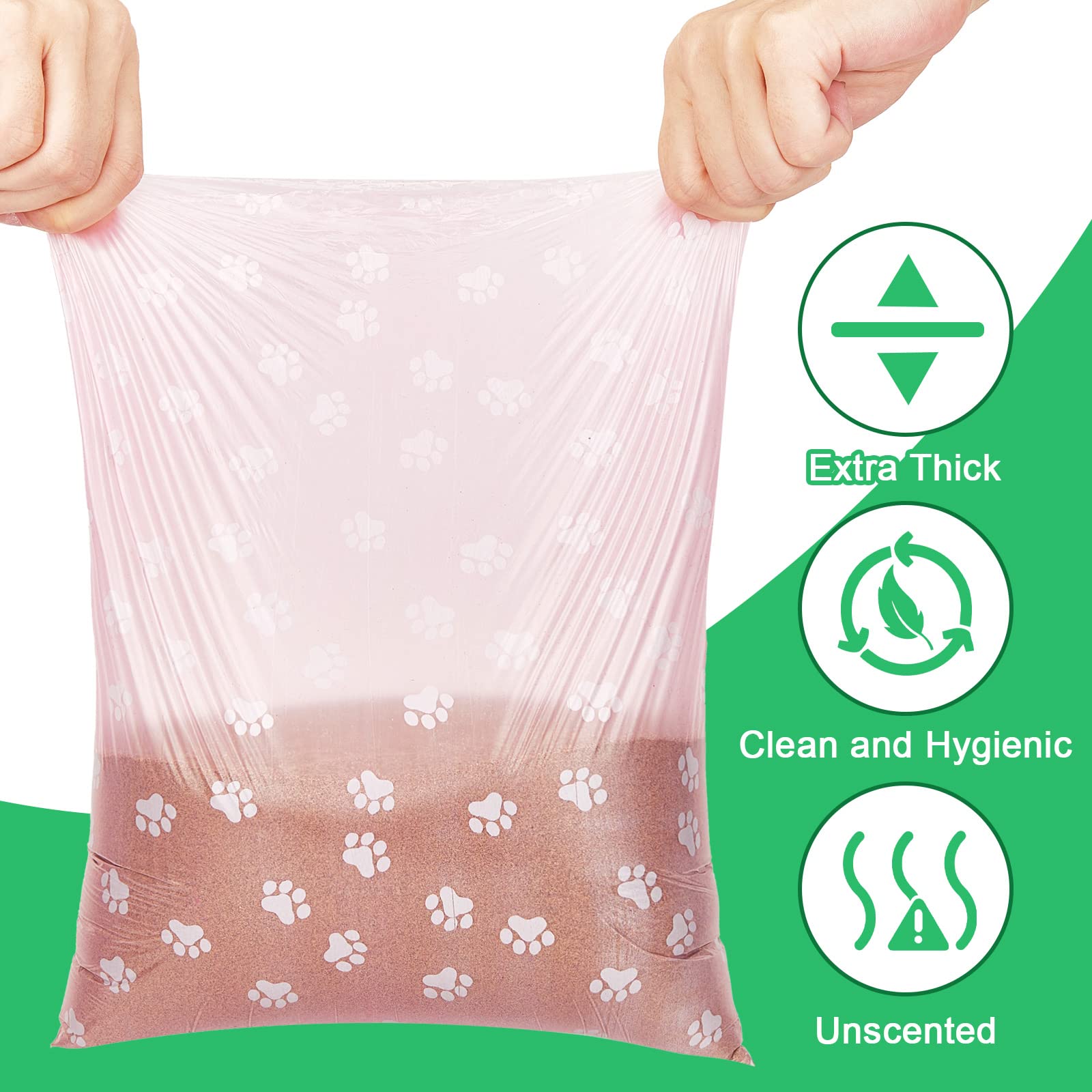 Thenshop paw-pattern patterned bags in six bright colors for daily walks.