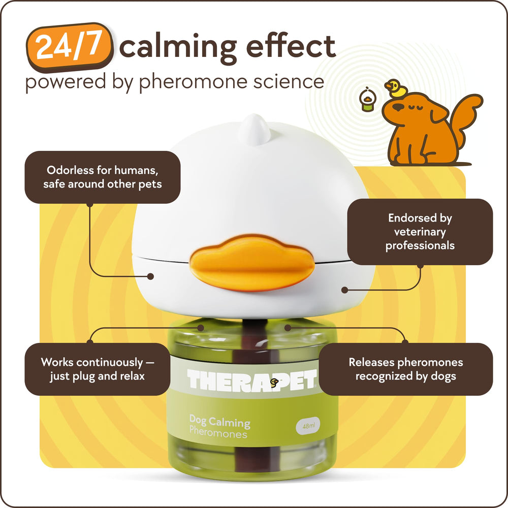 TherapetMD indicator light diffuser emitting soft glow for a calm environment.