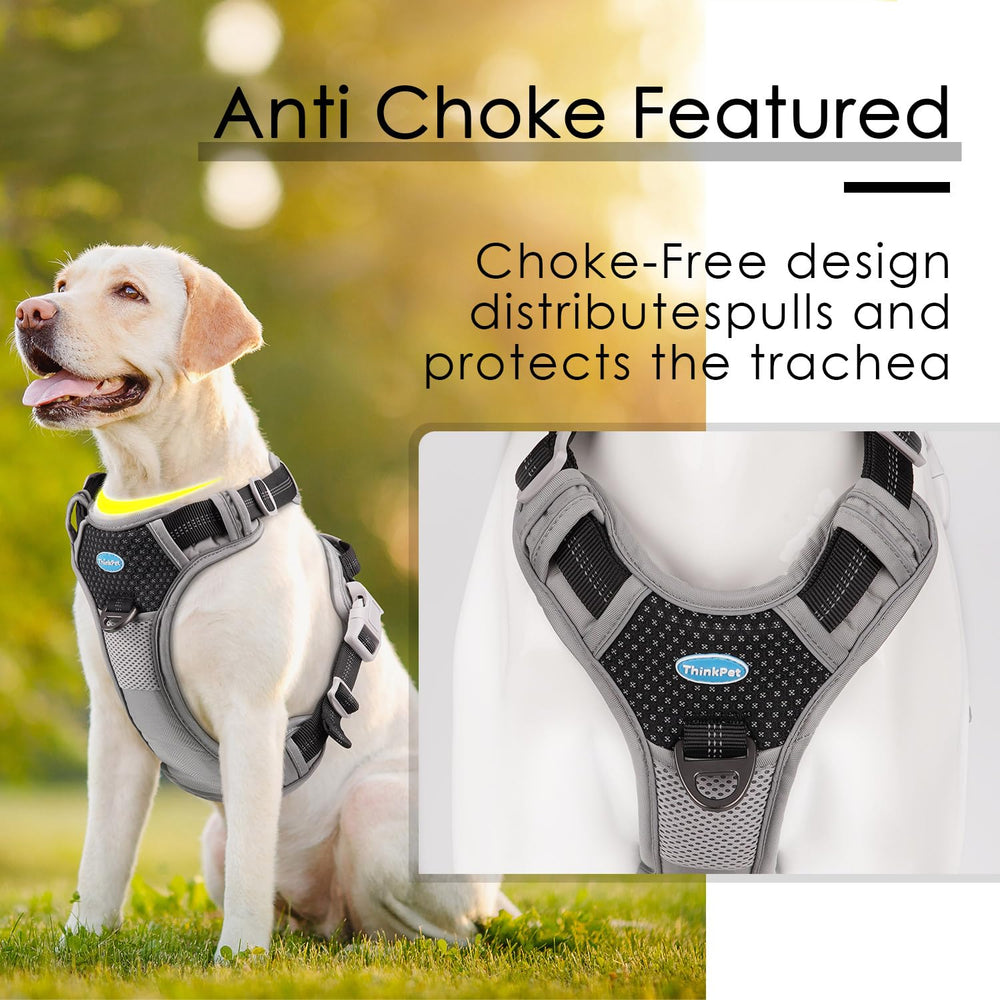 ThinkPet arnés reflectante para visibilidad nocturna y seguridad.