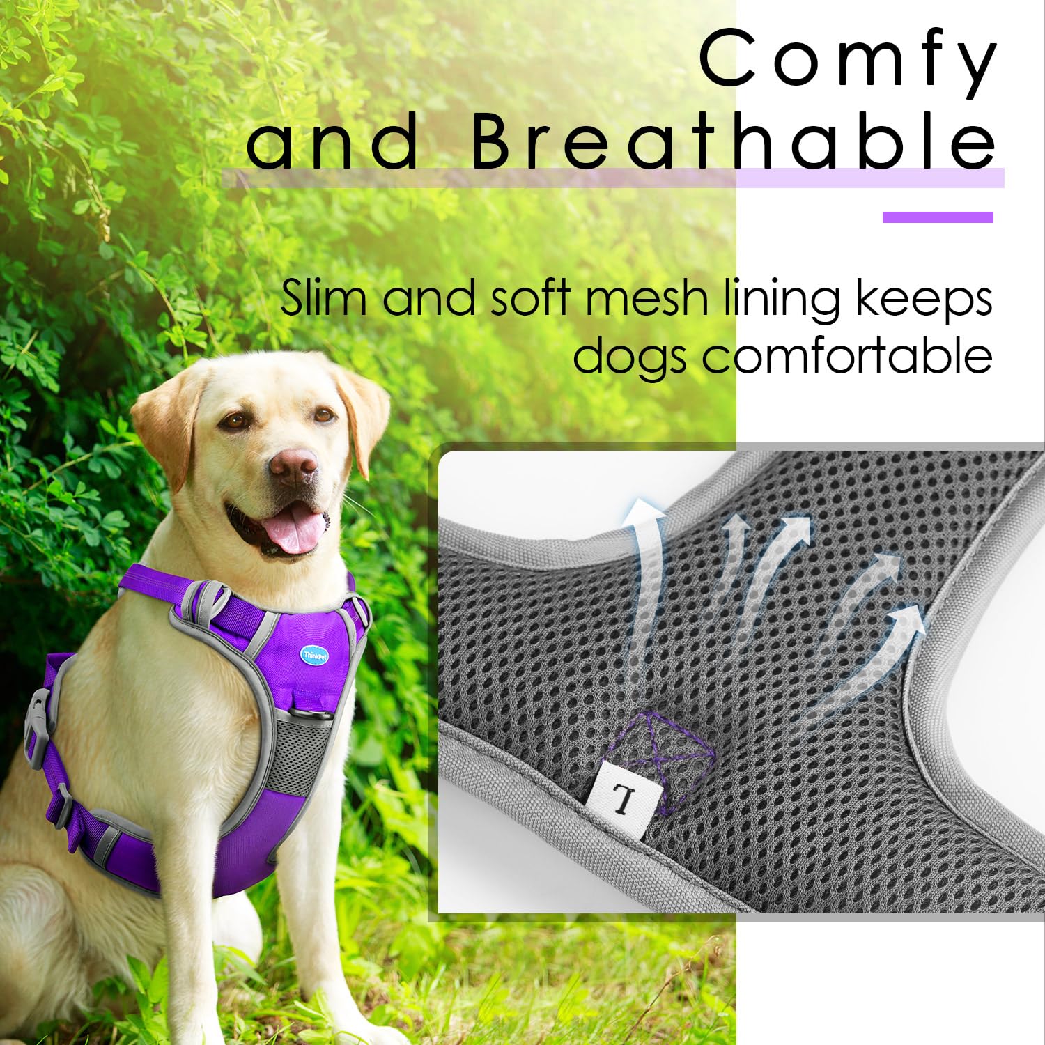 ThinkPet harness with handle for close control in busy areas