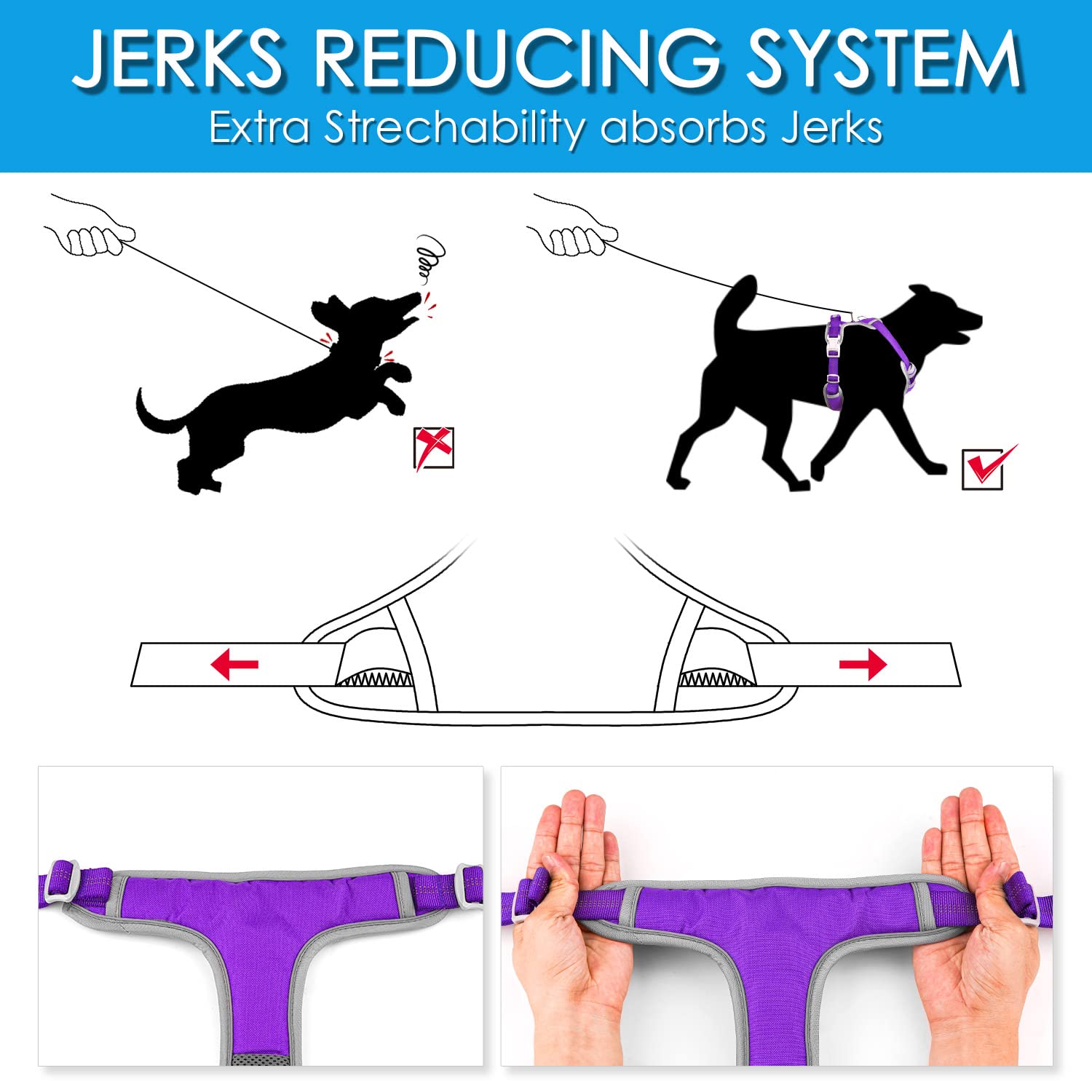 ThinkPet large dog walking harness for bigger breeds