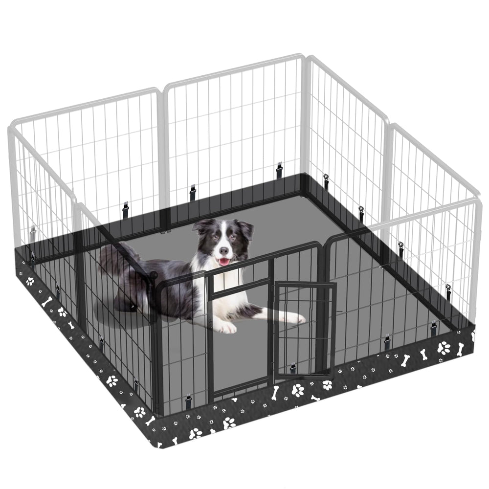 Thinmuhand dog playpen bottom pad 48 inch square keeps floors clean during play