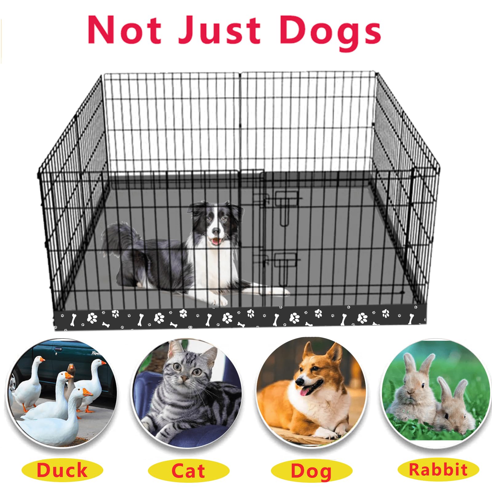 Thinmuhand pad suitable for indoor and outdoor pet playpen use