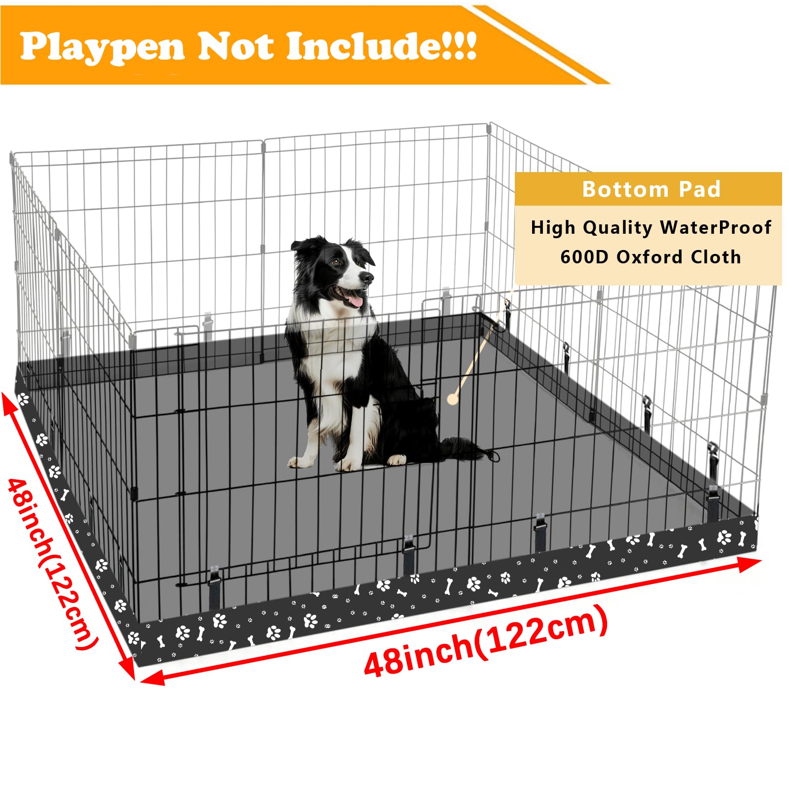 Thinmuhand Oxford fabric waterproof dog pad for indoor and outdoor use