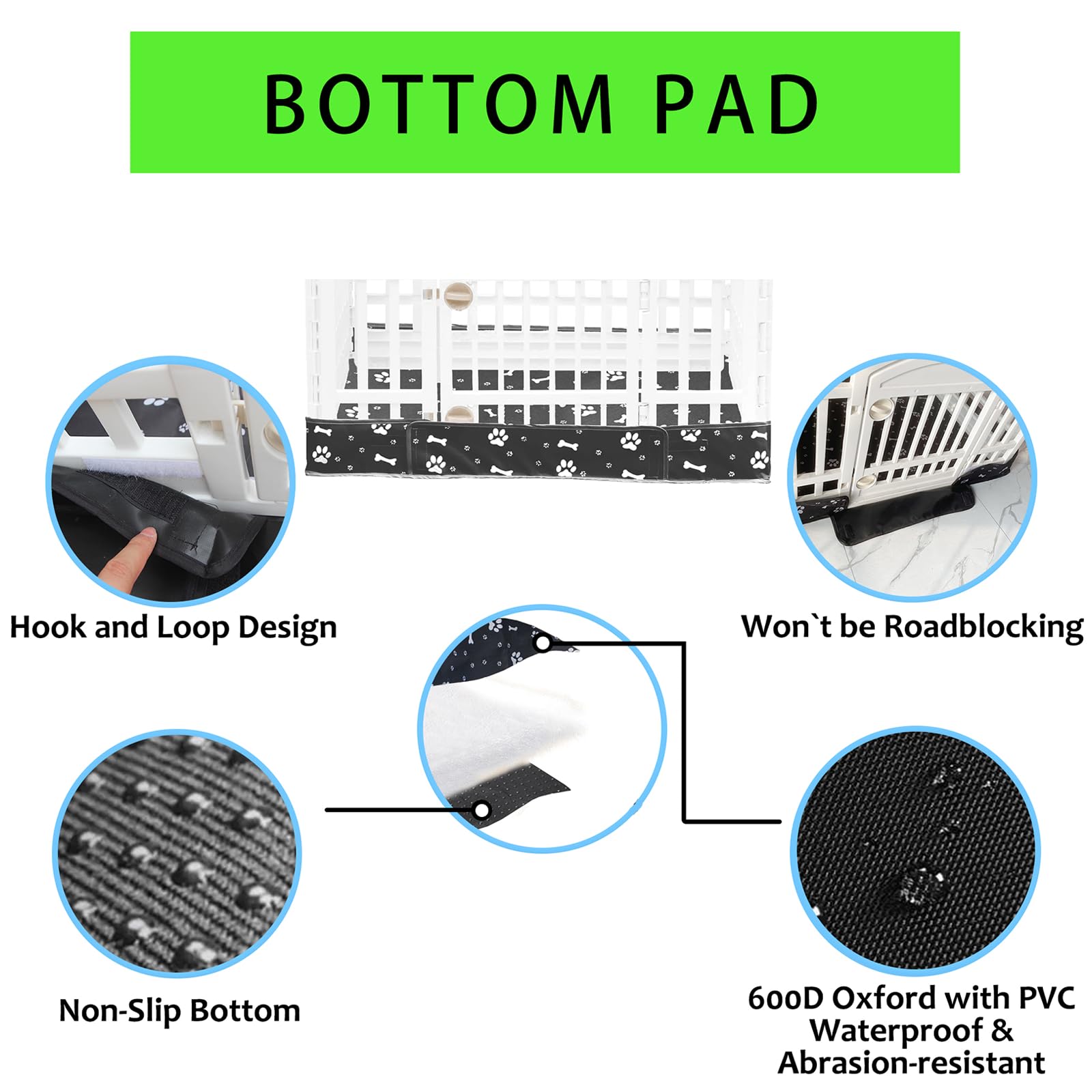 THINMUHAND waterproof 600D Oxford fabric detail highlights UV resistance and outdoor durability