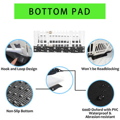THINMUHAND waterproof 600D Oxford fabric detail highlights UV resistance and outdoor durability