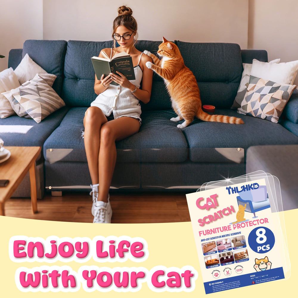 THLHKD cat scratch protector no residue upon removal proves easy cleanup.