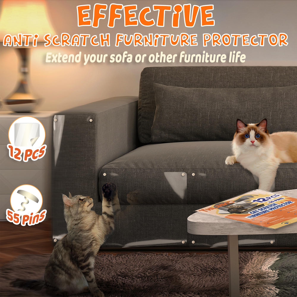 THLHKD cat scratch protector transparent odorless vinyl blends invisibly