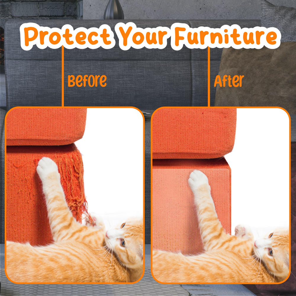 THLHKD easy-install cat protector demonstrates quick setup to deter scratching.