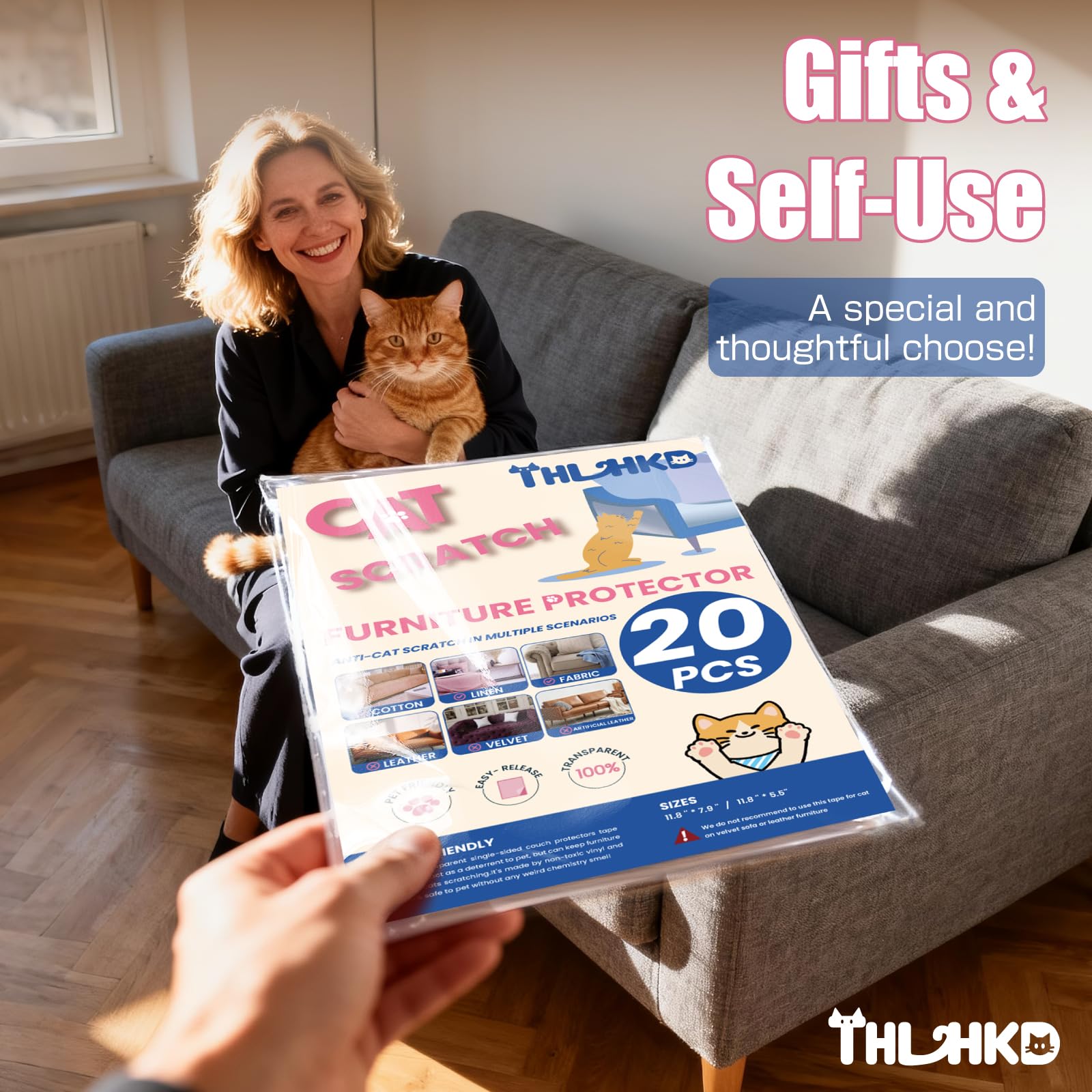 THLHKD guard tape is easy to remove without residue on most surface types