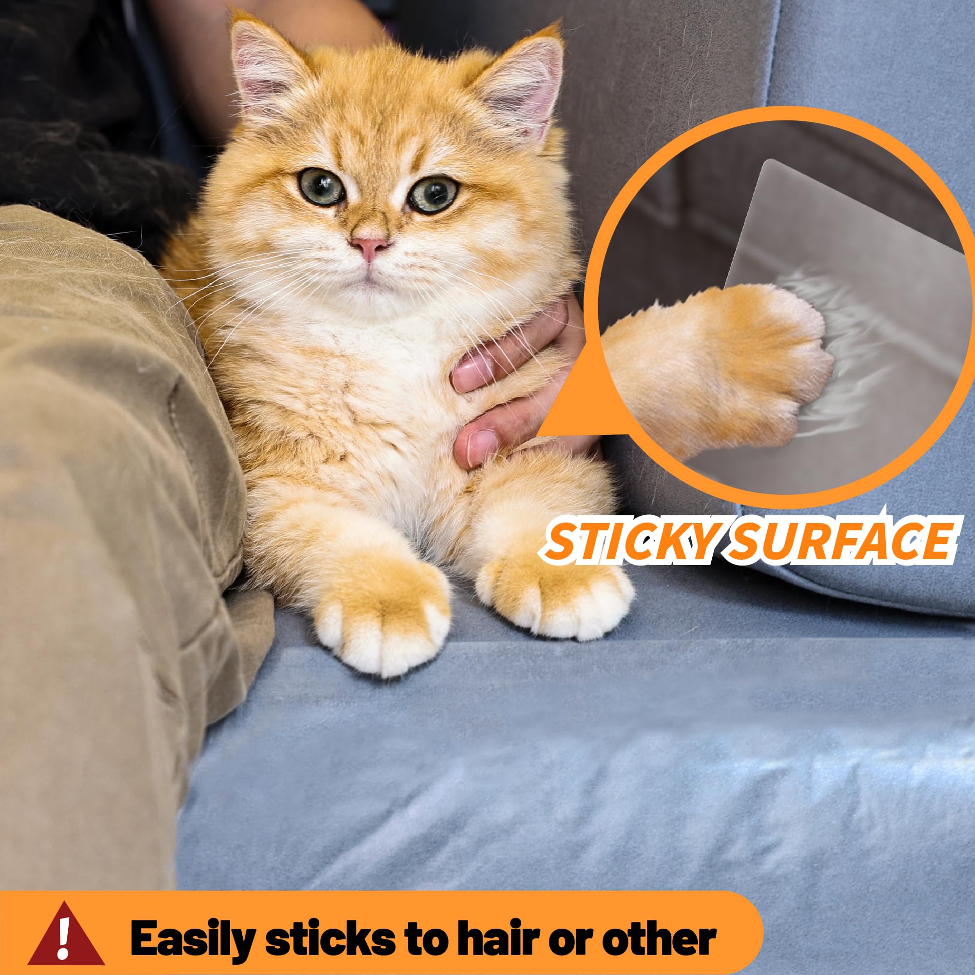 THLHKD transparent protector on sofa helps maintain original look.