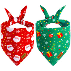 THLOH Christmas dog bandana Santa design ideal for festive photos