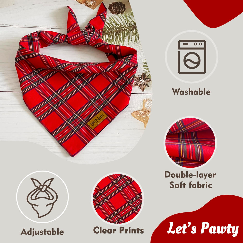 THLOH small-size dog bandana neck fit for petite breeds.