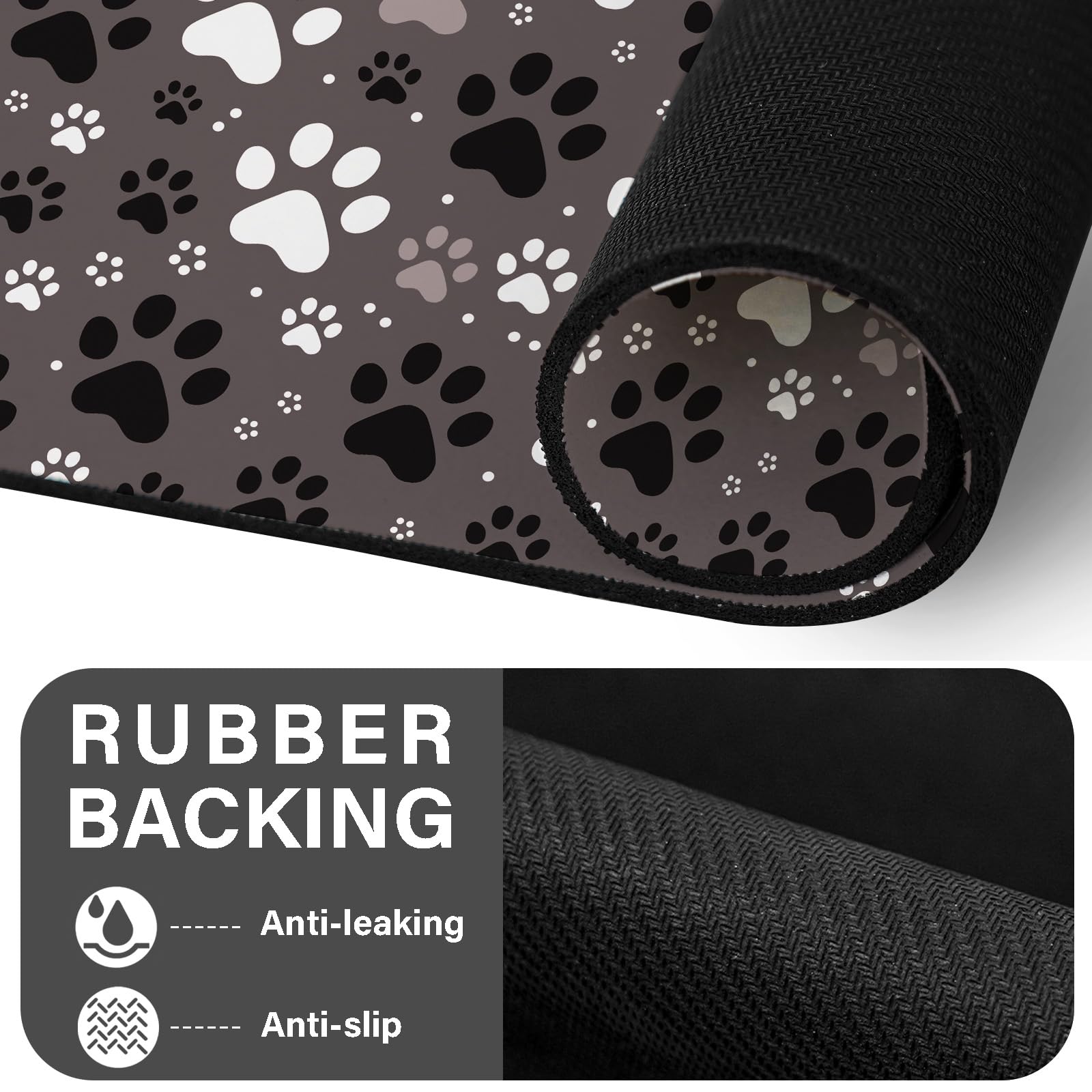 thmasamwr patterned bowl mat 12x20 dishwasher-safe for quick, thorough cleans