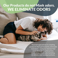 Thornell Cat Odor-Off treated spot after drying with reduced odor.