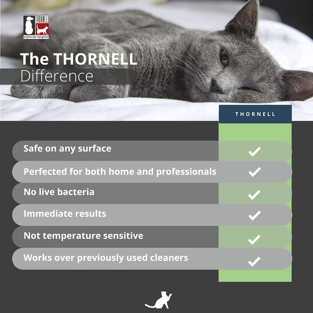 Thornell Cat Odor-Off safe for pets and children post-use.