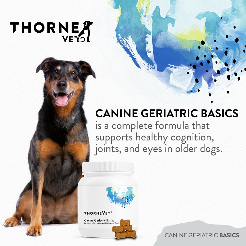 ThorneVET Canine Geriatric Basics close-up shows hickory-smoke flavor appealing to dogs.