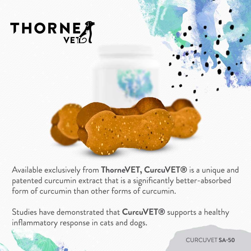 Packaging side view of ThorneVet CurcuVET-SA50