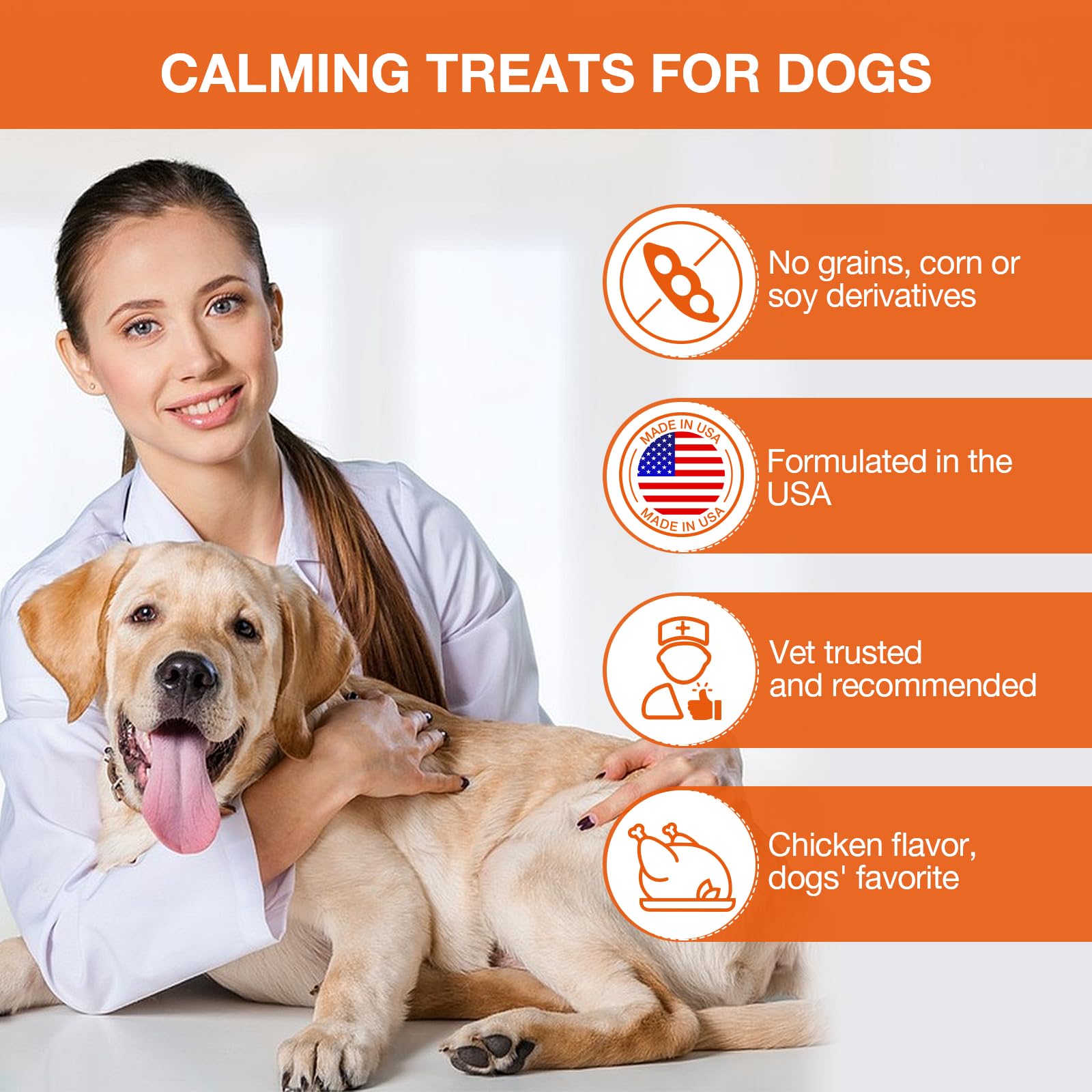 THRADORBS Hemp Calming Chews support hip, joint, and brain function.