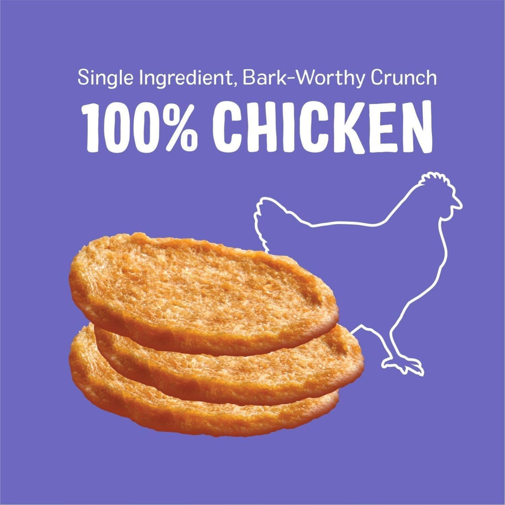 Three Dog Bakery Bark’N Crunch Chicken Chips dog-snack application showing training reward potential