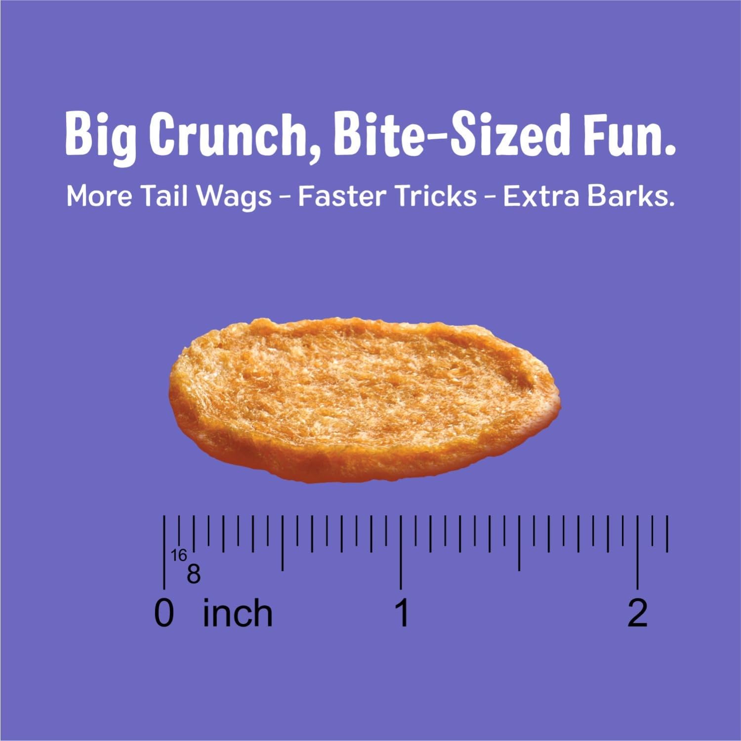 Three Dog Bakery Bark’N Crunch rewards during training are tasty and simple.