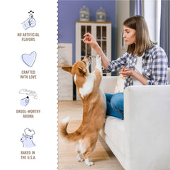 Three Dog Bakery golden vanilla cookie provides a satisfying crunch in every bite.