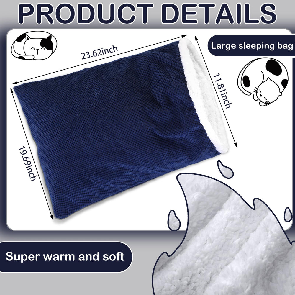 Threehoney cat sleeping bag 360-wrap design delivers full-body warmth and security.