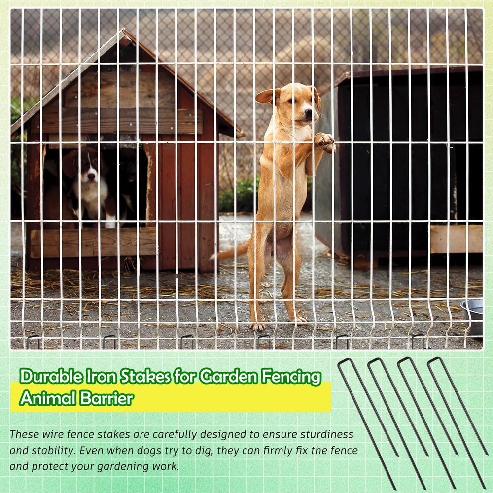 Threehoney mesh-fence compatibility stake fits 0.79 inch openings