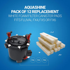 THREELIN replacement white foam filter pad for FX5 captures particles to support steady water flow