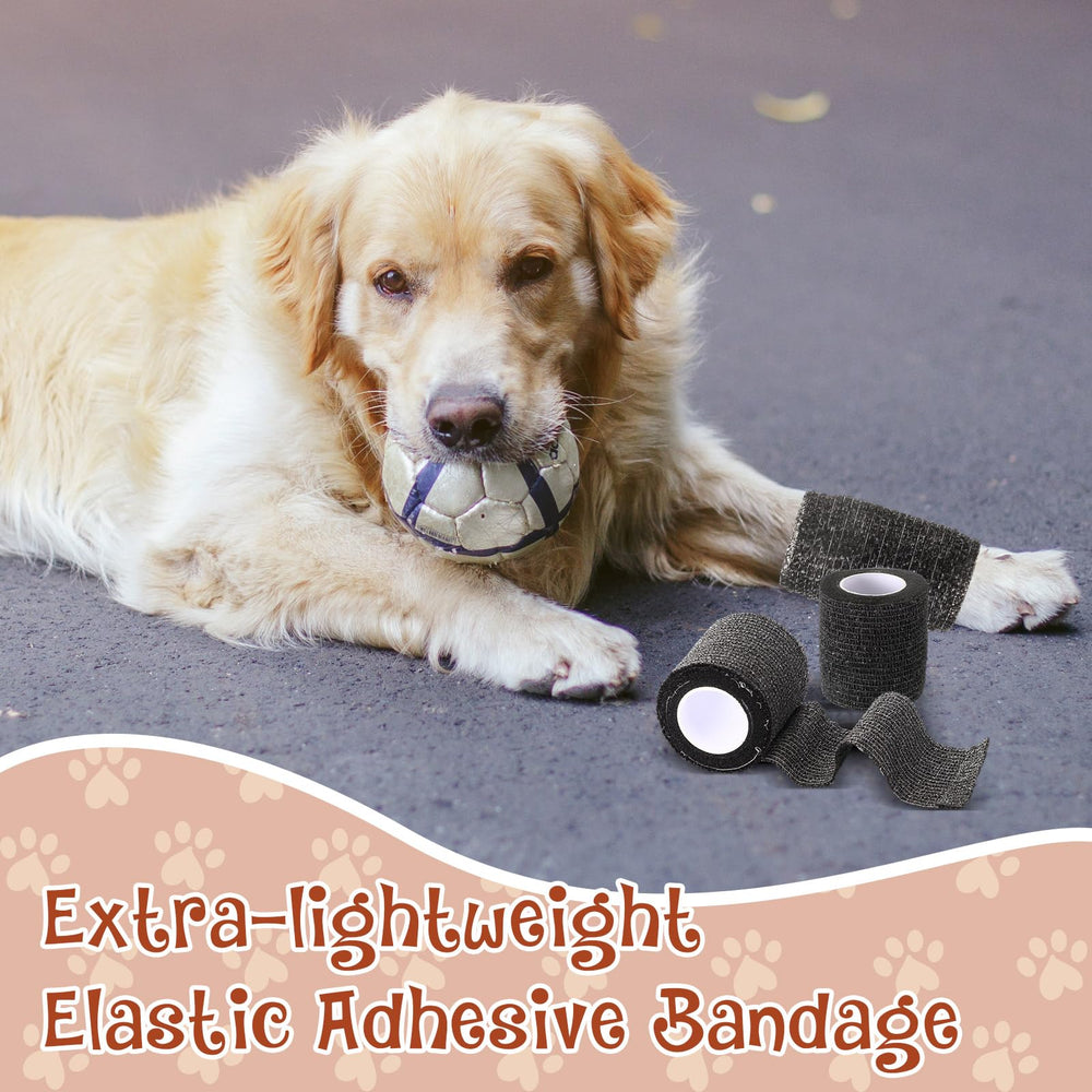 Threlaco 6-pack dog bandage provides abundant supply for emergencies.