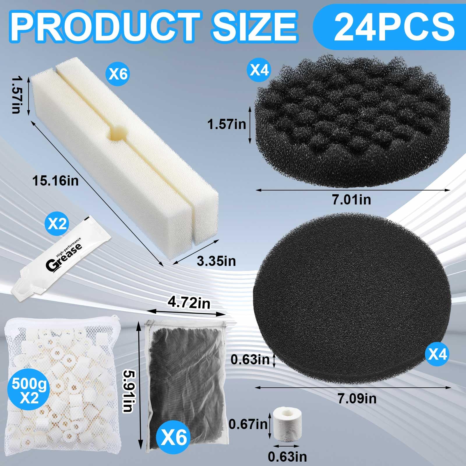 Threlaco bio-sponge blocks provide dense media surface for nitrification and debris capture